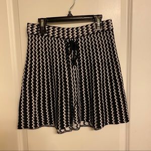 Black and white skirt